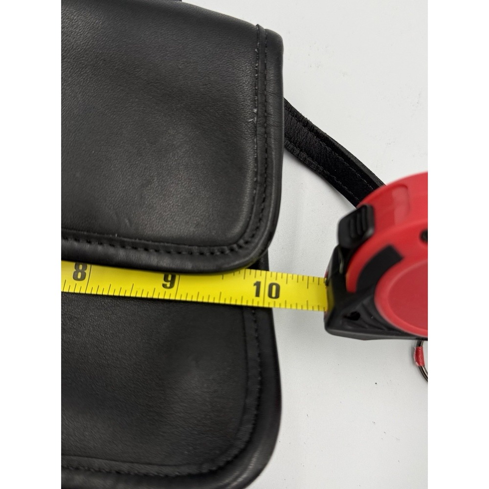 COACH Vintage Black Geometric Top Handle & Long Strap Purse 9044 Hang Tag USA - Picture 14 of 16